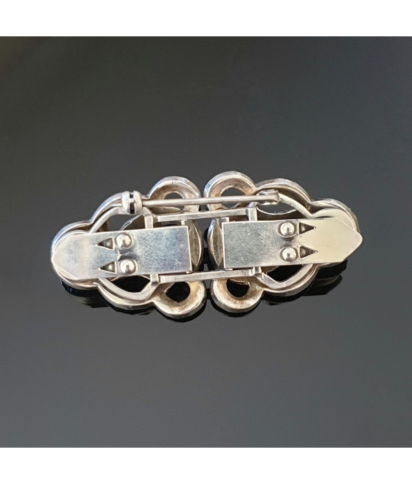 Art Deco Sterling Silver Dress Clip or Brooch