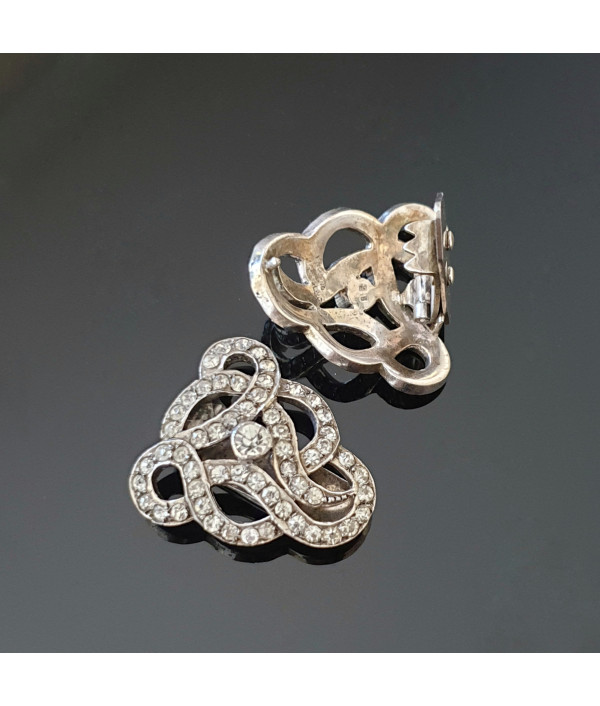 Art Deco Sterling Silver Dress Clip or Brooch