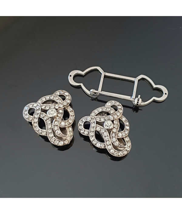 Art Deco Sterling Silver Dress Clip or Brooch