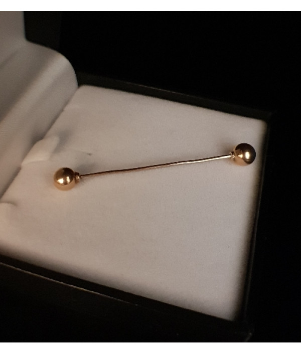 Victorian 9K Rose Gold Collar Pin