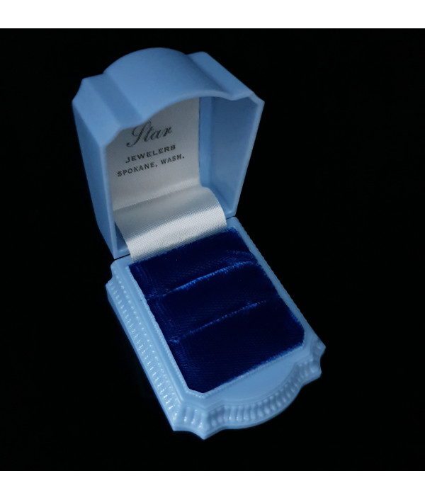 ART DECO DOUBLE SLOT CELLULOID RING DISP...
