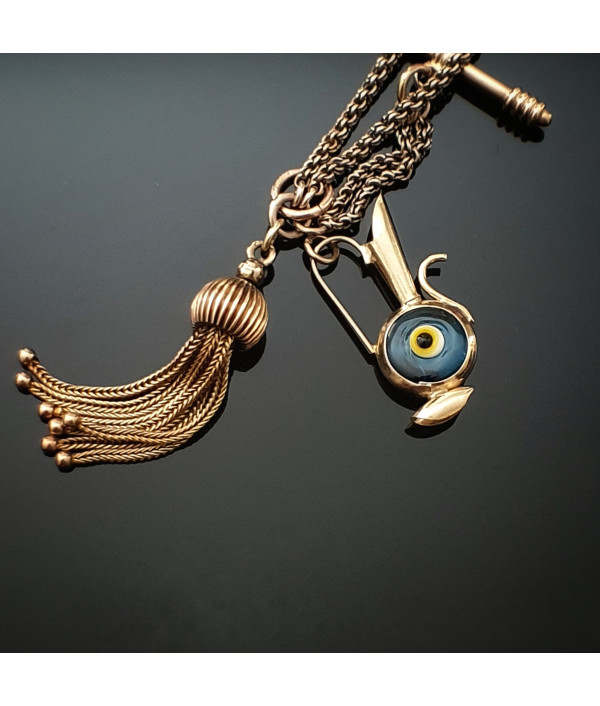 SOLD! Vintage Water Pitcher Charm Pendant in 9K Yellow Gold