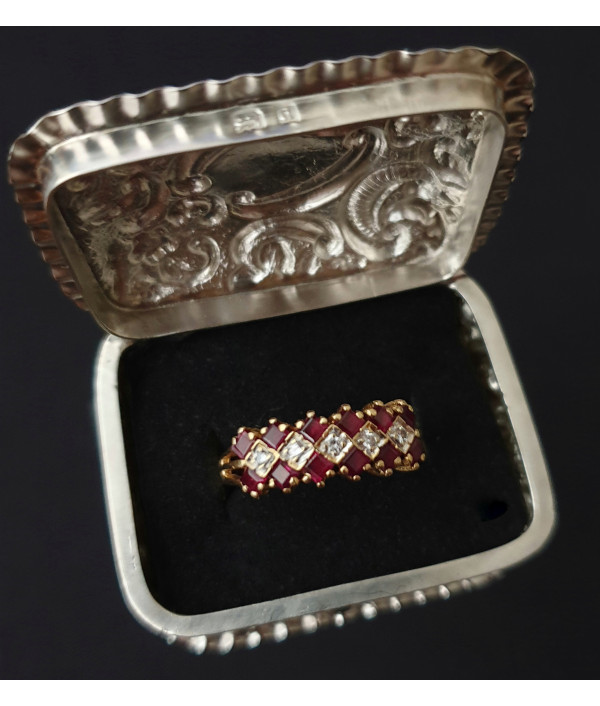 Sold! Vintage Ruby and Diamond Ring in 1...