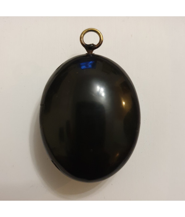 Victorian Vulcanite Mourning Locket Pendant Victorian Vulcanite Mourning Locket Pendant