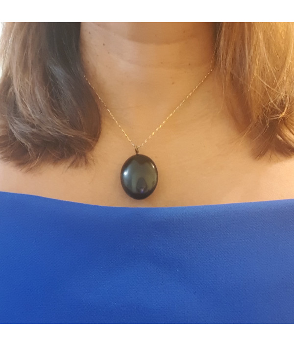 Victorian Vulcanite Mourning Locket Pendant Victorian Vulcanite Mourning Locket Pendant